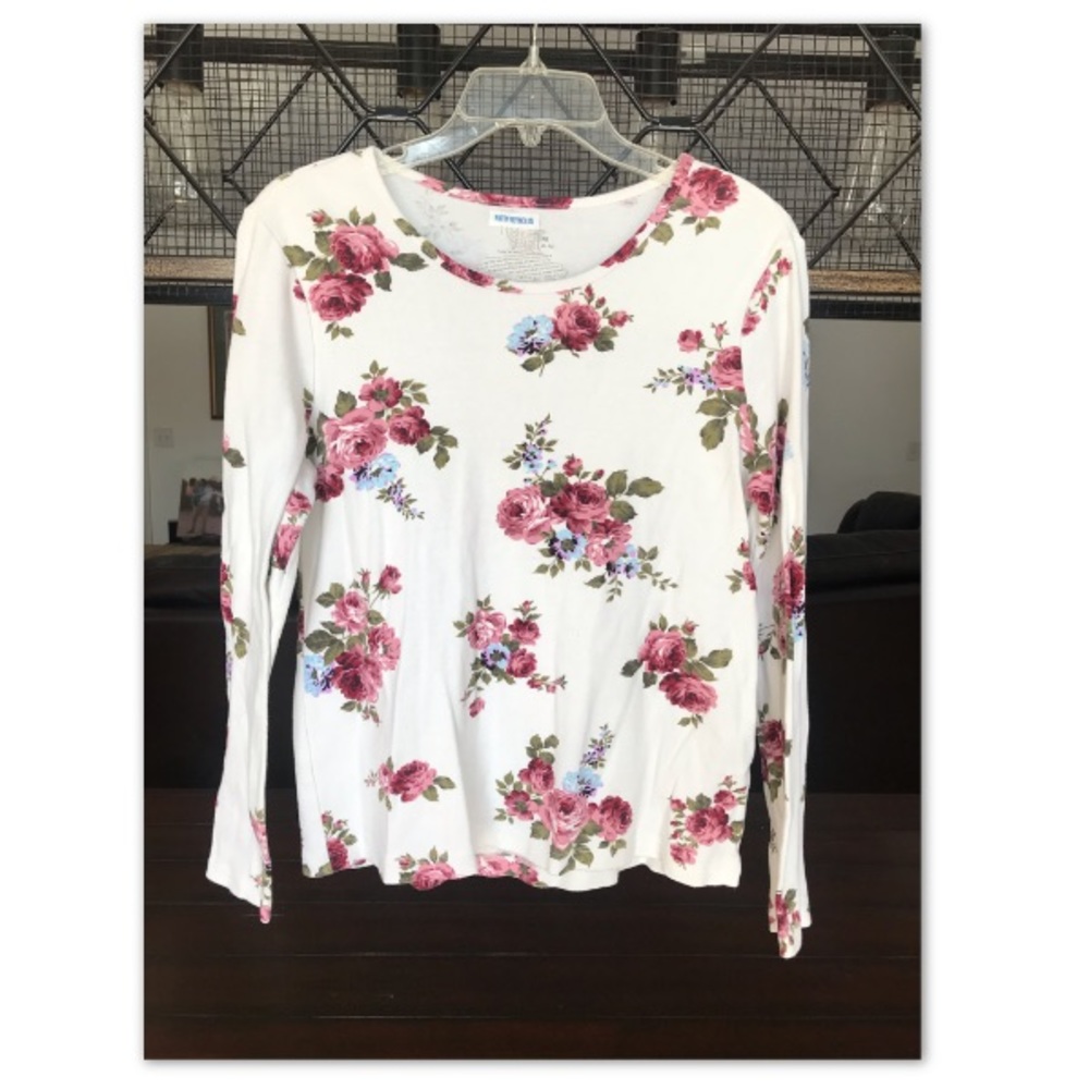 Floral long sleeve top
